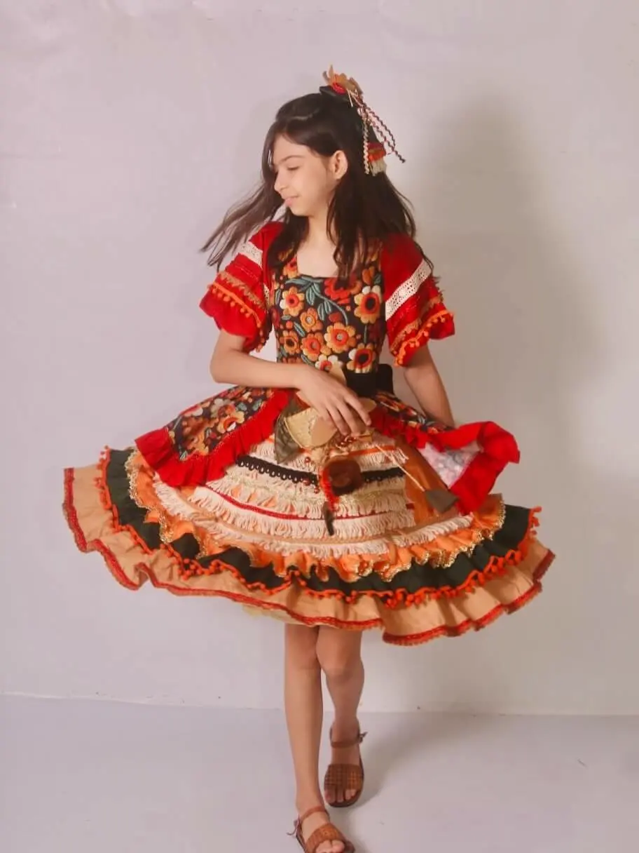 Vestido de Quadrilha Infantil